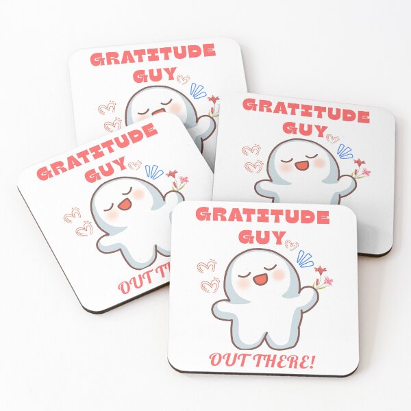 Item preview, "Gratitude Guy Out There – Cute Positivity Character T-Shirt" designed and sold by Sriguru65.