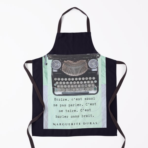Item preview, Marguerite Duras quote: Ecrire, c'est aussi ne pas parler. C'est se taire. C'est hurler sans bruit. designed and sold by artbleed.