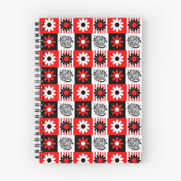 Item preview, Vibrant Pop Art Daisy Pattern with Inspirational 'Live Wild' Quote designed and sold by FestivityFinds.