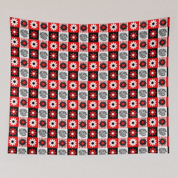 Item preview, Vibrant Pop Art Daisy Pattern with Inspirational 'Live Wild' Quote designed and sold by FestivityFinds.