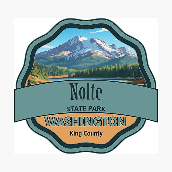 Item preview, Nolte State Park, King County, Washington designed and sold by Wanderful-roads.