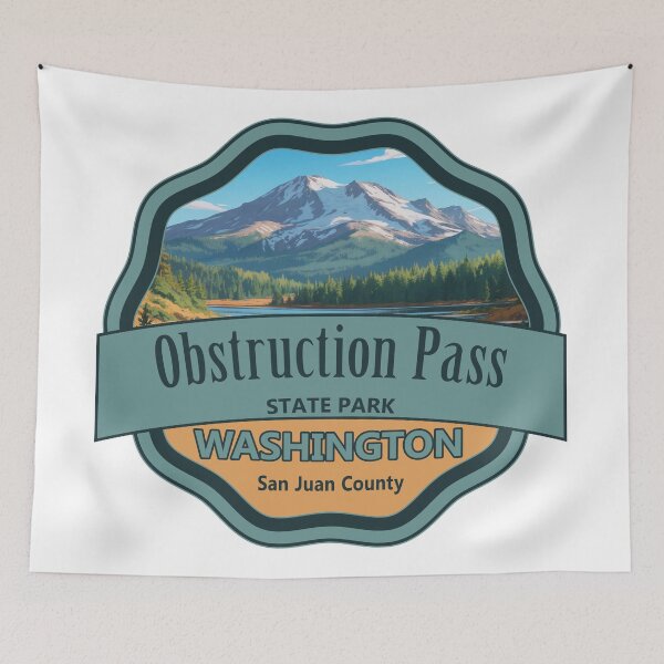 Item preview, Obstruction Pass State Park, San Juan County, Washington designed and sold by Wanderful-roads.