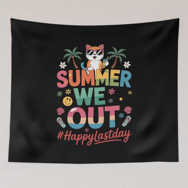 Item preview, Funny cat summer We Out Teachers Happy Last Day Of School designed and sold by BakeryDozen.