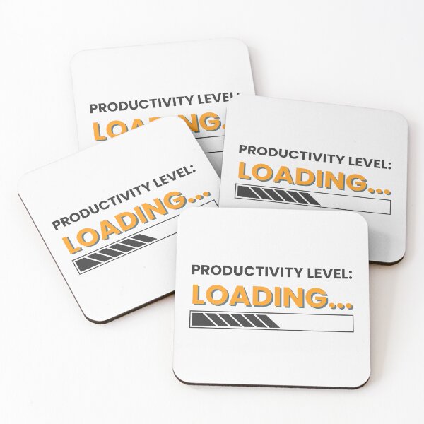 Item preview, Productivity Level Loading – Funny Work in Progress Quote Design designed and sold by thoratsdesign.