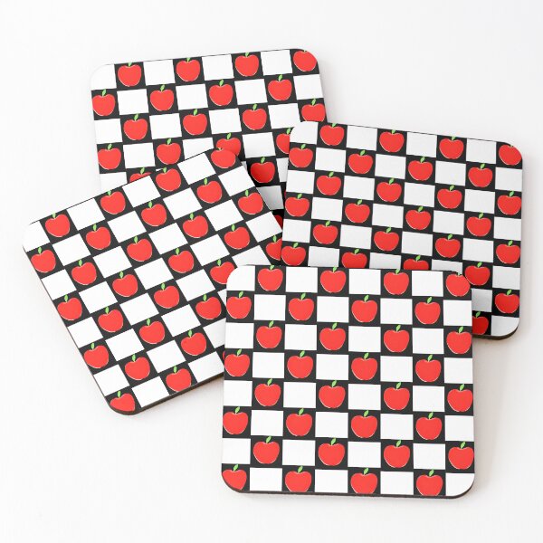Item preview, Red Apple Checkerboard Pattern Throw Pillow - Vibrant Modern Design designed and sold by FestivityFinds.