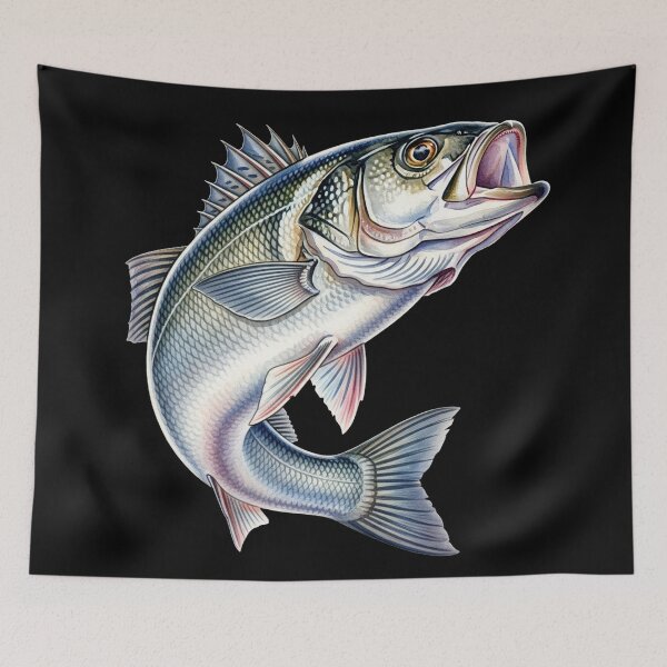 Item preview, bass fish designed and sold by 4rtistcDrift.