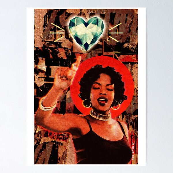 Item preview, Divine Afro Collage Portrait For Soul Art Lovers, Gift For Lauryn Hill Fans designed and sold by hucklebardisg.