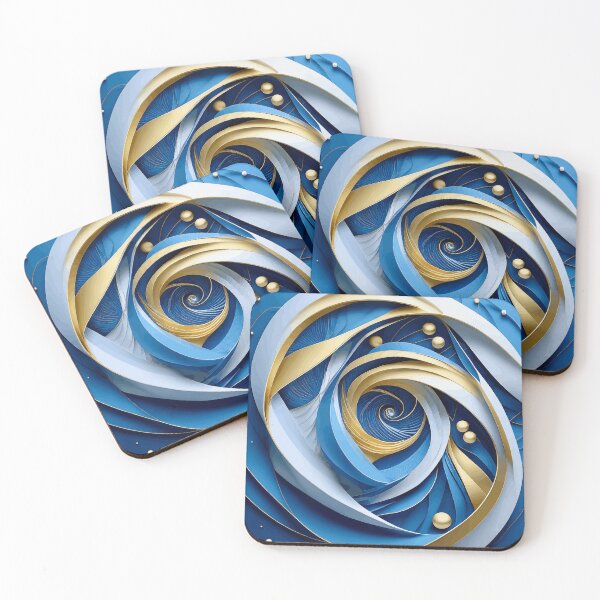 Item preview, Colorful Abstract Fibonacci Art 54 designed and sold by Vicky Brago-Mitchell®.