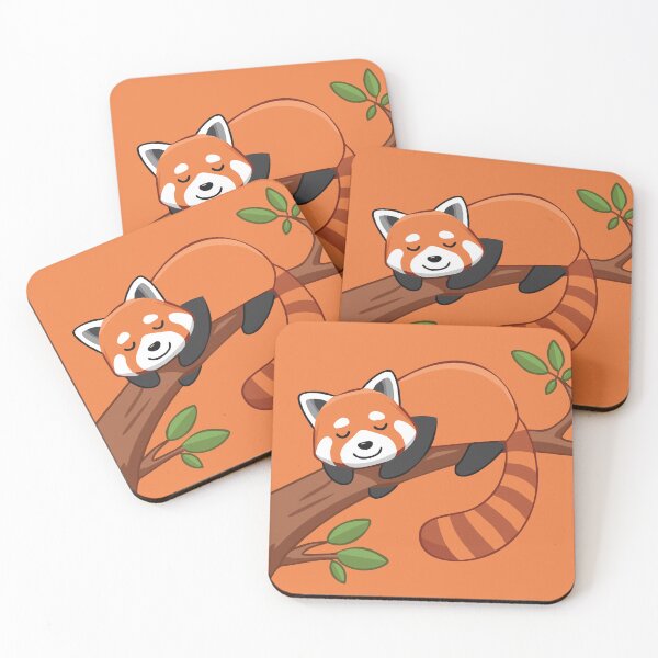 Item preview, Red Panda Chilling on Branch | Cute Sleepy Animal Art | Adorable Wildlife Design designed and sold by KAYJAY DESIGNS.