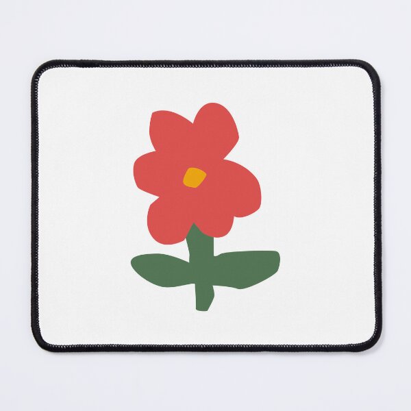 Item preview, Whimsical Red Flower Sticker – Playful Handcut Style designed and sold by cpop-studio.