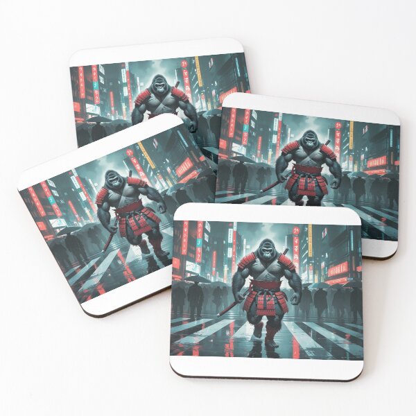 Item preview, A powerful gorilla warrior dressed as a samurai,Shibuya Crossing designed and sold by Still Ronin Art .