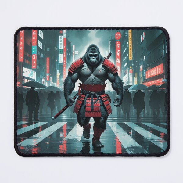 Item preview, A powerful gorilla warrior dressed as a samurai,Shibuya Crossing designed and sold by Still Ronin Art .