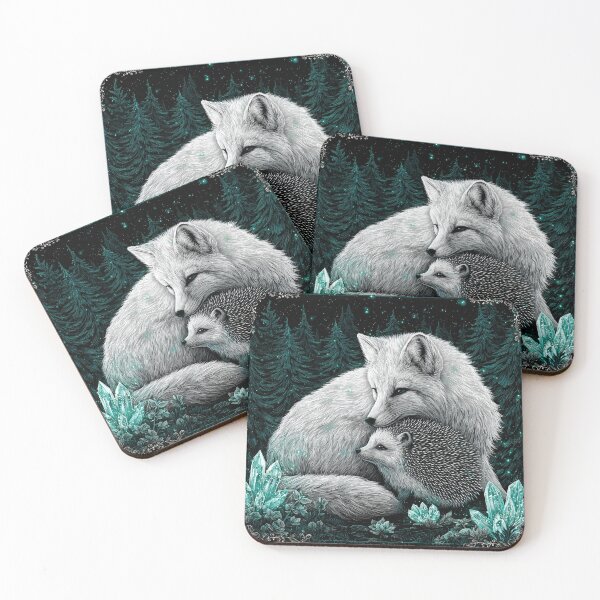 Item preview, Fox Hedgehog Hug designed and sold by Nocturne  Paws.