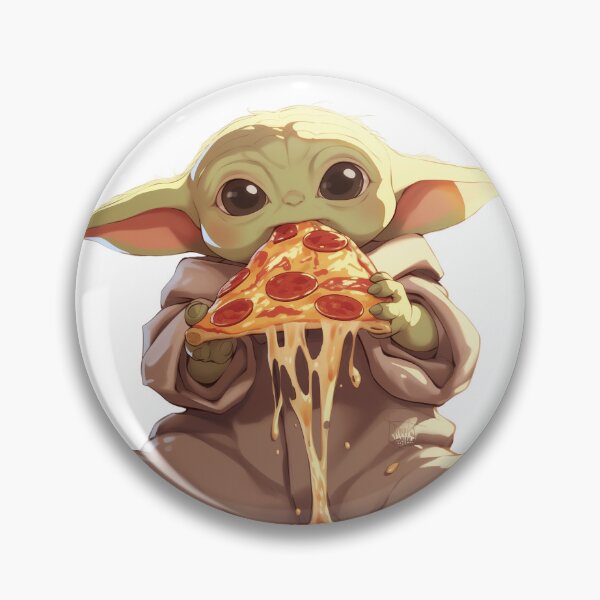 Item preview, Pizza Time with Grogu – The Cutest Slice in the Galaxy designed and sold by Stick    It Out.