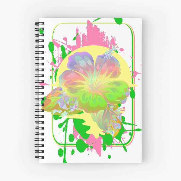 Item preview, Hibiscus flower many colorful splashes of color designed and sold by MyREDBlack.
