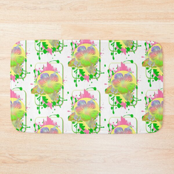 Item preview, Hibiscus flower many colorful splashes of color designed and sold by MyREDBlack.