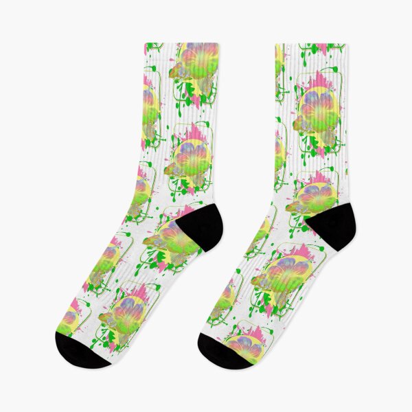 Item preview, Hibiscus flower many colorful splashes of color designed and sold by MyREDBlack.