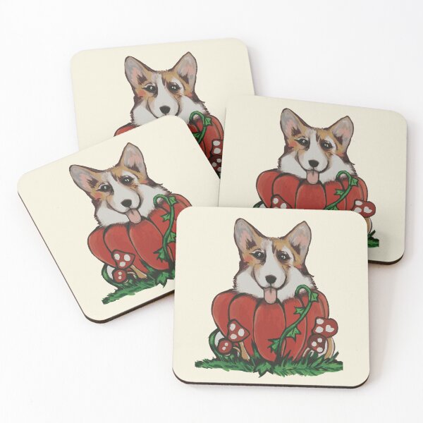 Item preview, Corgi in a Pumpkin designed and sold by LauraCoxArt.