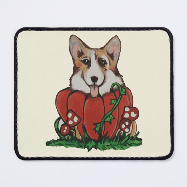 Item preview, Corgi in a Pumpkin designed and sold by LauraCoxArt.