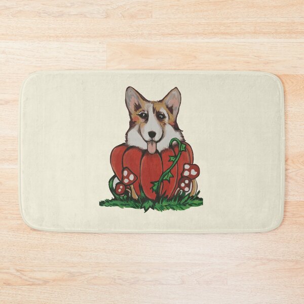 Item preview, Corgi in a Pumpkin designed and sold by LauraCoxArt.