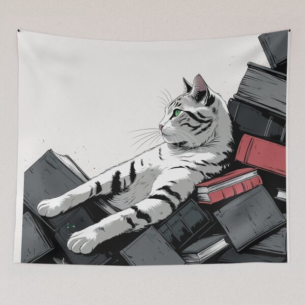 Item preview, Cats and Books - Bengal designed and sold by MargLandmeter.