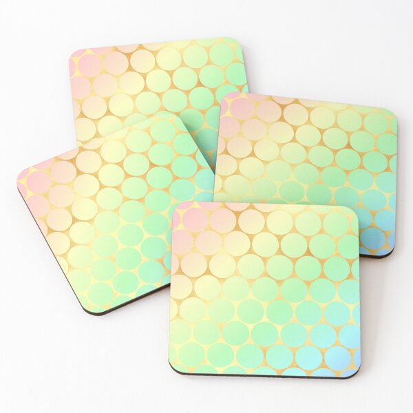 Item preview, Pastel Gradient with Golden Circle Grid designed and sold by CreaTwinkles.