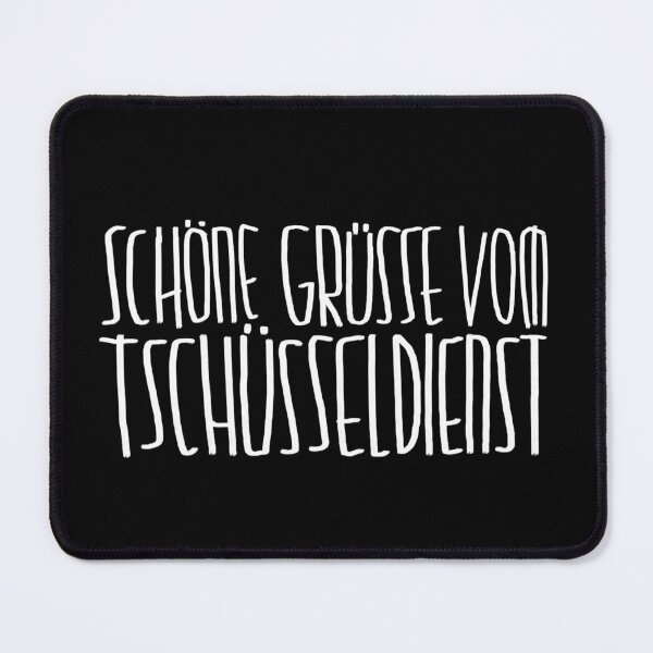Item preview, Saying goodbye in a funny way, best regards from the Tschüssel service designed and sold by badlydrawnbabe.