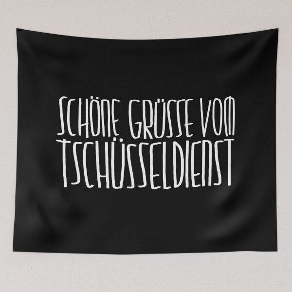 Item preview, Saying goodbye in a funny way, best regards from the Tschüssel service designed and sold by badlydrawnbabe.