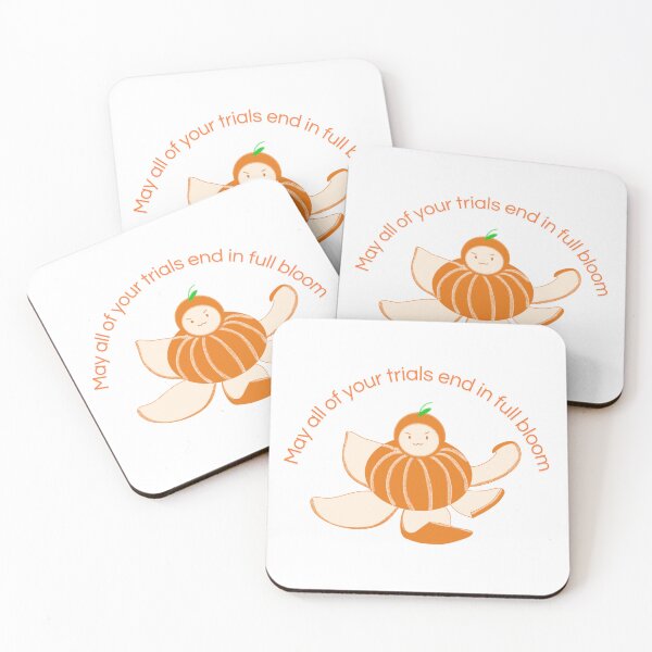 Item preview, May all of your trials end in full bloom | Suga of BTS Quotes | Min Yoongi Lotus Tangerines ver. designed and sold by filmcherish.
