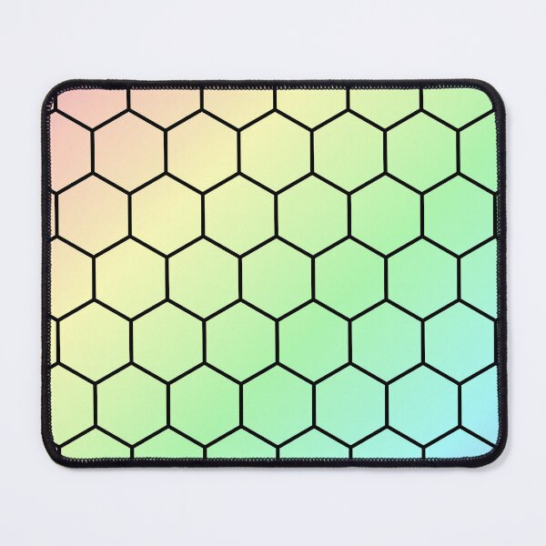 Item preview, Pastel Gradient with Black Hexagonal Grid designed and sold by CreaTwinkles.