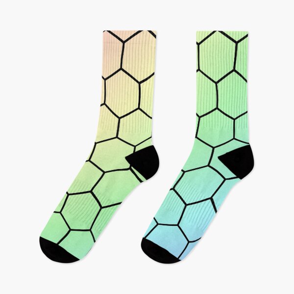Item preview, Pastel Gradient with Black Hexagonal Grid designed and sold by CreaTwinkles.