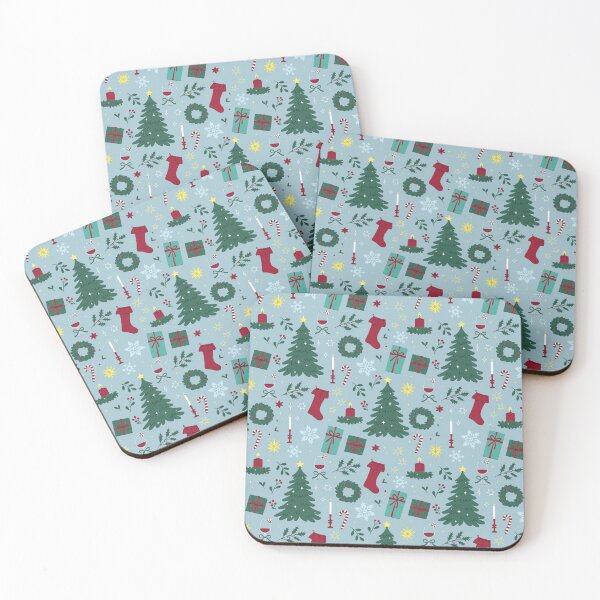 Item preview, pattern with elegant Christmas items designed and sold by burbura.