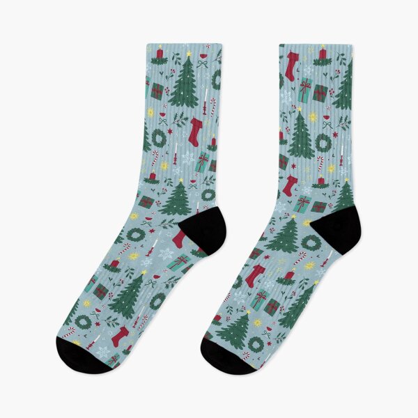 Item preview, pattern with elegant Christmas items designed and sold by burbura.