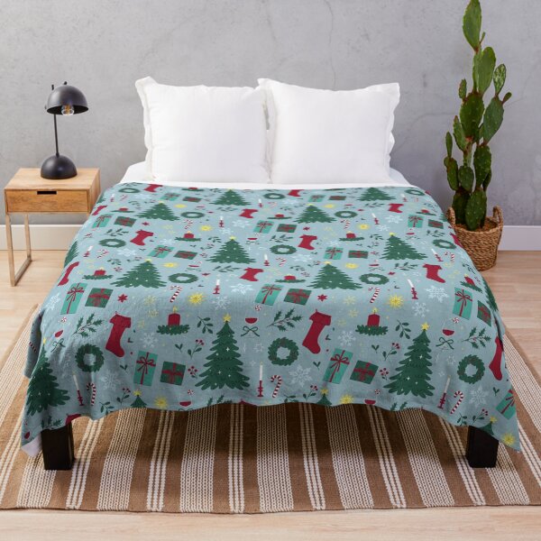 Item preview, pattern with elegant Christmas items designed and sold by burbura.