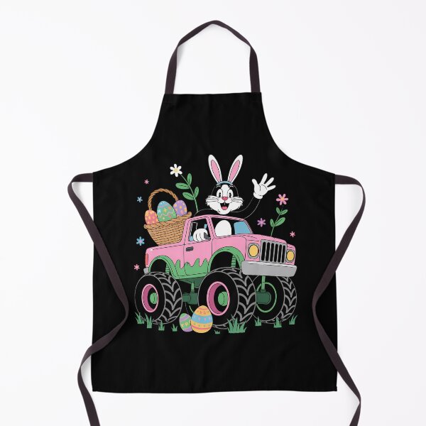 Item preview, Happy Easter Cat Ridding Monter Truck designed and sold by BakeryDozen.