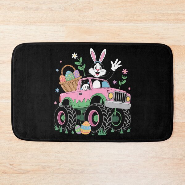 Item preview, Happy Easter Cat Ridding Monter Truck designed and sold by BakeryDozen.