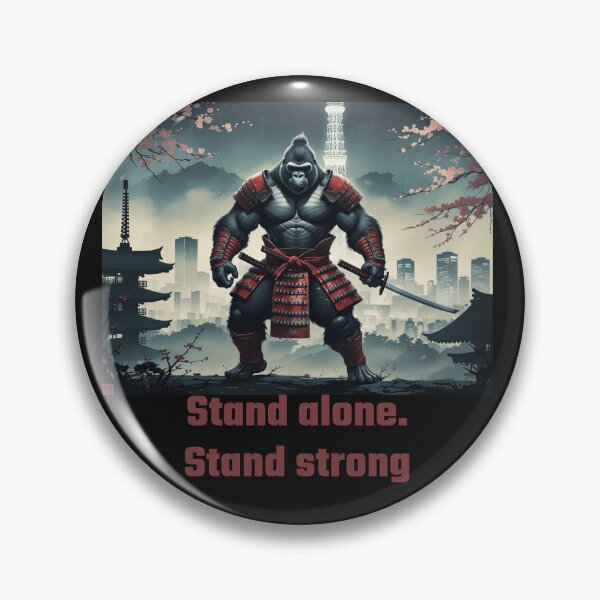 Item preview, A powerful gorilla warrior dressed as a samurai,Tokyo Tower designed and sold by Still Ronin Art .