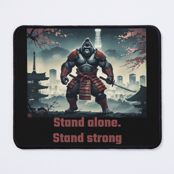 Item preview, A powerful gorilla warrior dressed as a samurai,Tokyo Tower designed and sold by Still Ronin Art .