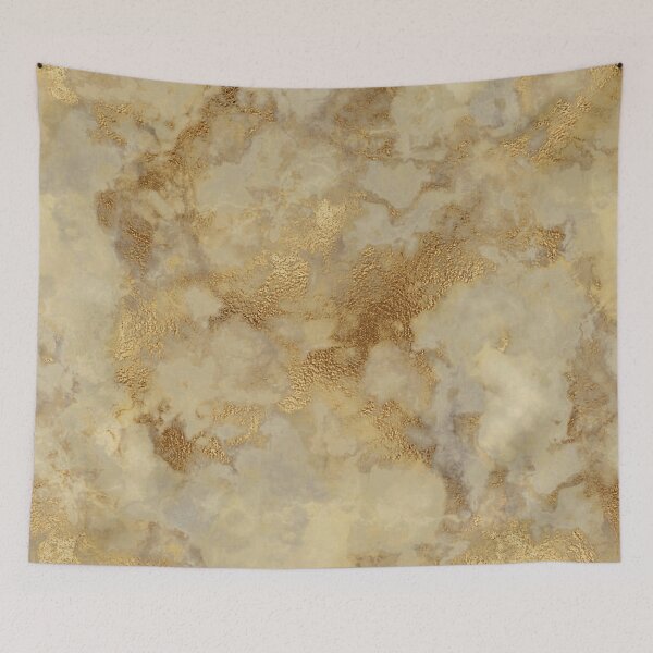 Item preview, Gold Metallic Marble Texture – Elegant Abstract Beige & Gold Pattern designed and sold by MysticMagpie.