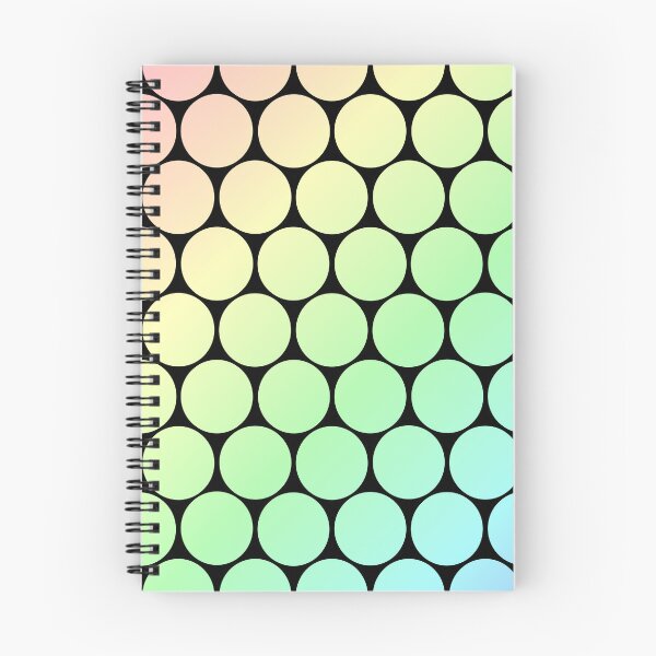 Item preview,  Pastel Gradient with Black Circle Grid designed and sold by CreaTwinkles.