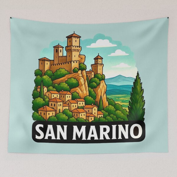 Item preview, San Marino - Mountain Fortress designed and sold by Myra365Art.