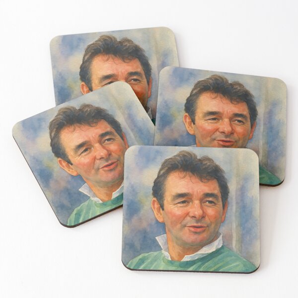 Item preview, Brian Clough Watercolor Painting Style Portrait designed and sold by kakarikihill.