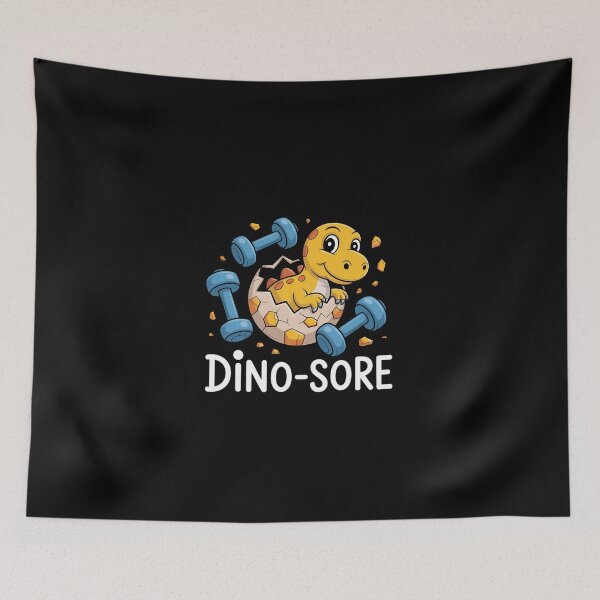 Item preview, Dino Sore Funny Dinosaur Workout Gym Fitness designed and sold by KarstenNoanra.