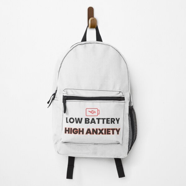 Item preview, Low Battery High Anxiety – Funny Relatable Mental Exhaustion Design designed and sold by thoratsdesign.
