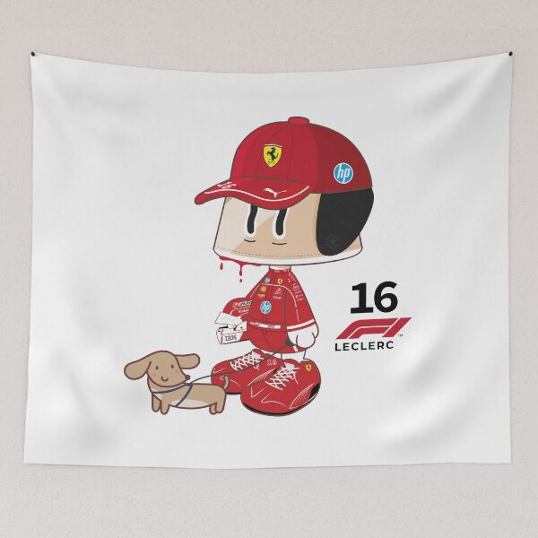 Item preview, Hound Dog Charles Leclerc F1 Driver and Leo Puppy designed and sold by HOUNDDOG.STUDIO.