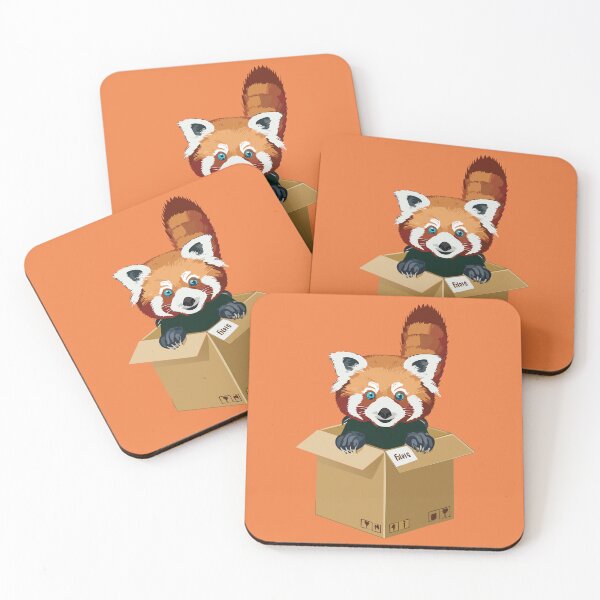 Item preview, Red Panda in a Box | Cute Animal Peekaboo | Adorable Wildlife Surprise designed and sold by KAYJAY DESIGNS.