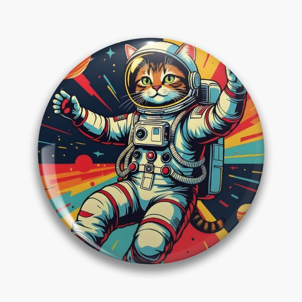 Item preview, Cat floating in the deep space of universe designed and sold by Erlin Rudho.
