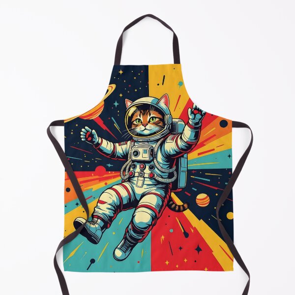 Item preview, Cat floating in the deep space of universe designed and sold by Erlin Rudho.