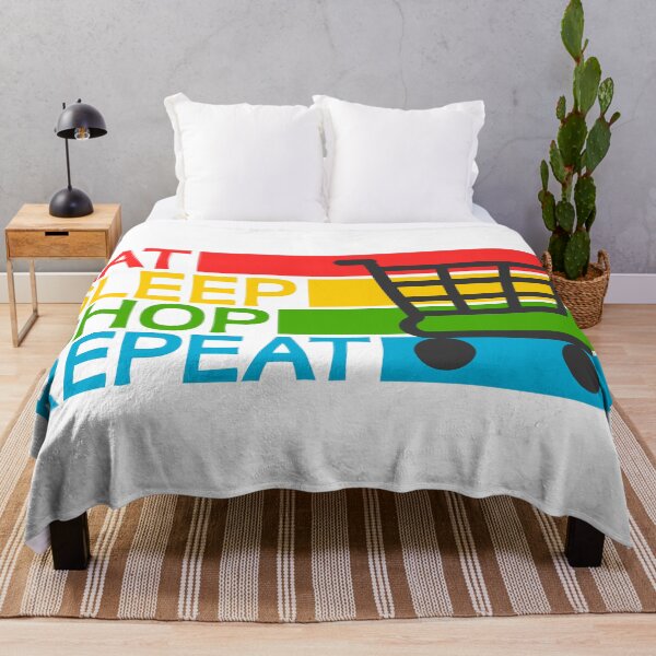 Item preview, Eat sleep shop repeat designed and sold by ZnDigitalPrints.