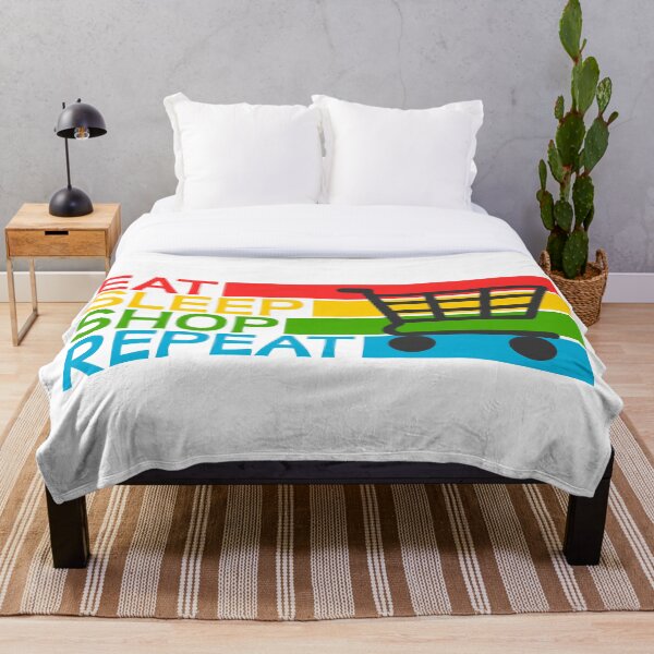 Item preview, Eat sleep shop repeat designed and sold by ZnDigitalPrints.